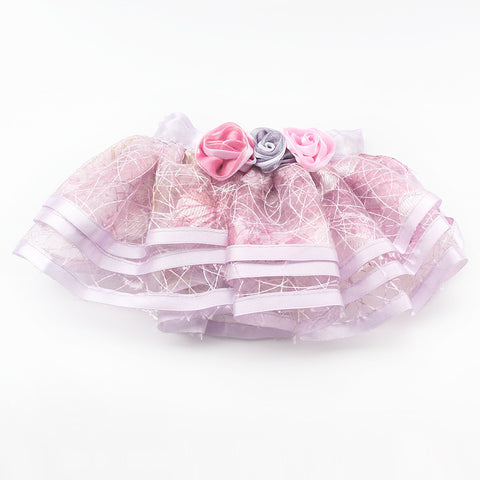 Detailed Rose Princess Dog Tutu