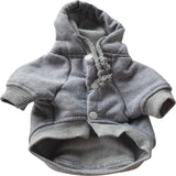 Buttoned Cotton Dog Hoodie - 3 Colors