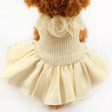 Ivory Ruffle Wedding Dog Dress