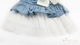 Butterfly Bow Denim Dog Dress