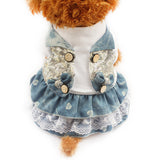 Blue Breeze Frilly Dog Dress