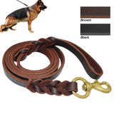 4ft /5ft /6ft Genuine Leather Handmade Dog Leash - Dress Your Doggy